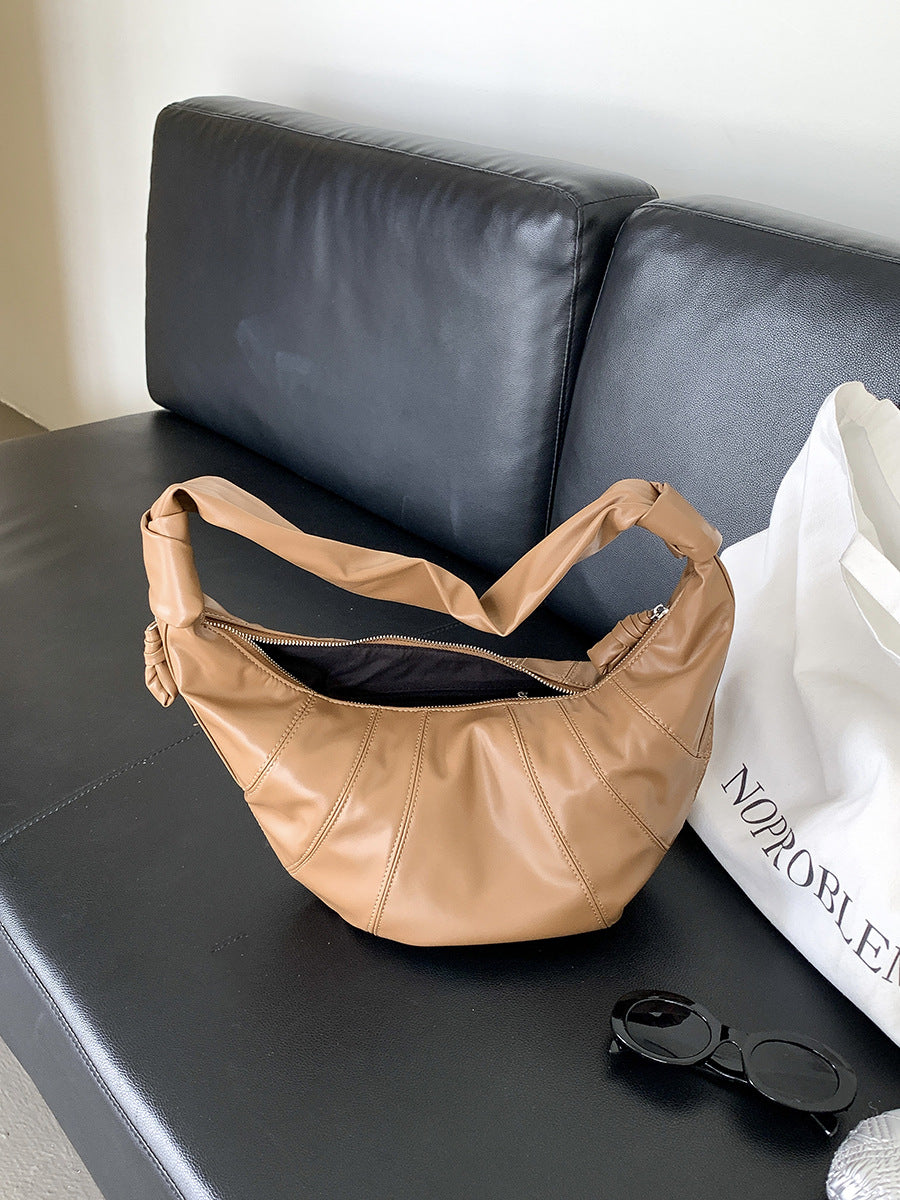 Women's Soft Leather Dumpling Summer Niche Leisure Shoulder Bags