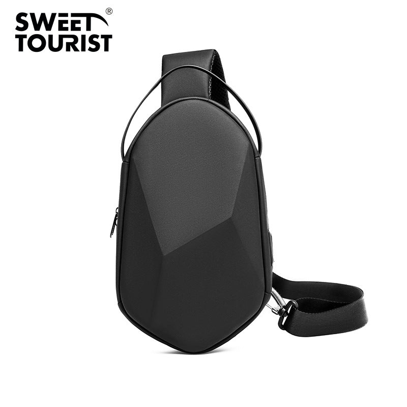 Men's Hard Shell Three-dimensional Fashion Business Multifunctional Men's Chest Bags