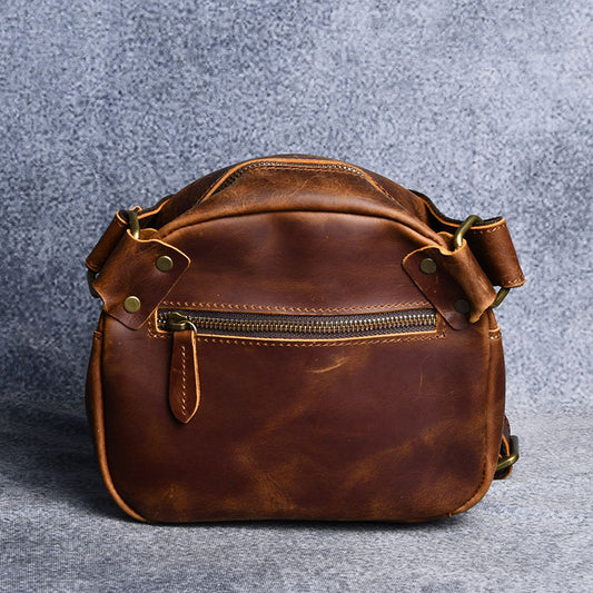 Women's & Men's & Crazy Horse Leather Vintage Genuine Men's Shoulder Bags