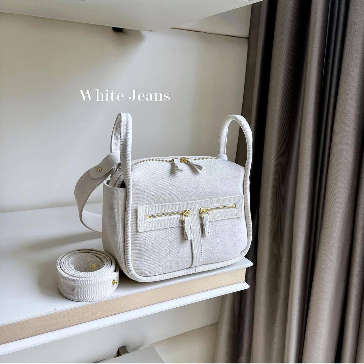 Women's Denim Design Retro High Sense Underarm Small Square Bags