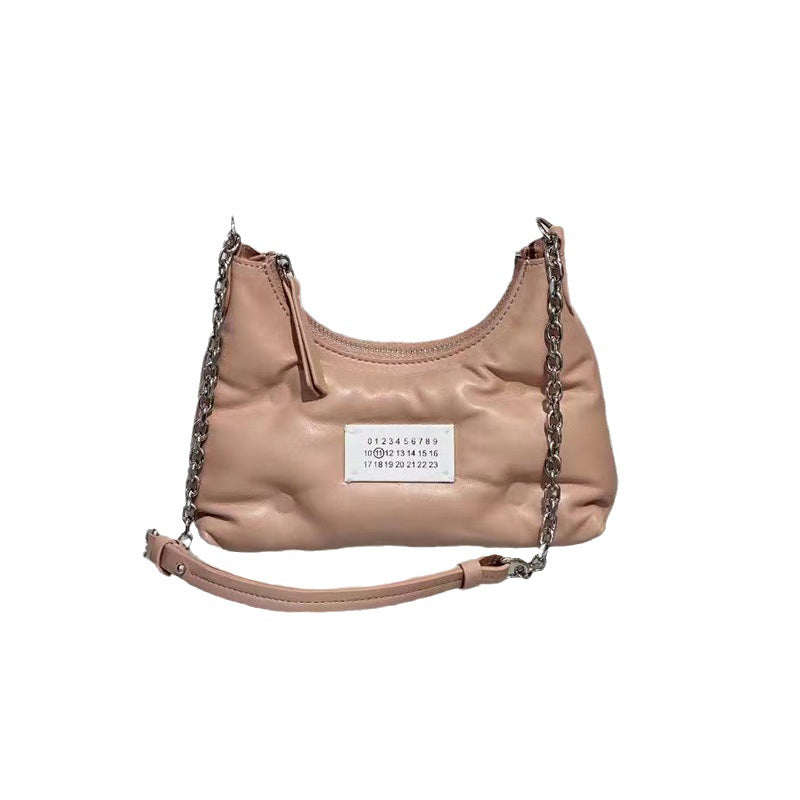 Women's High Version Cloud Mini Underarm Leather Armpit Bags