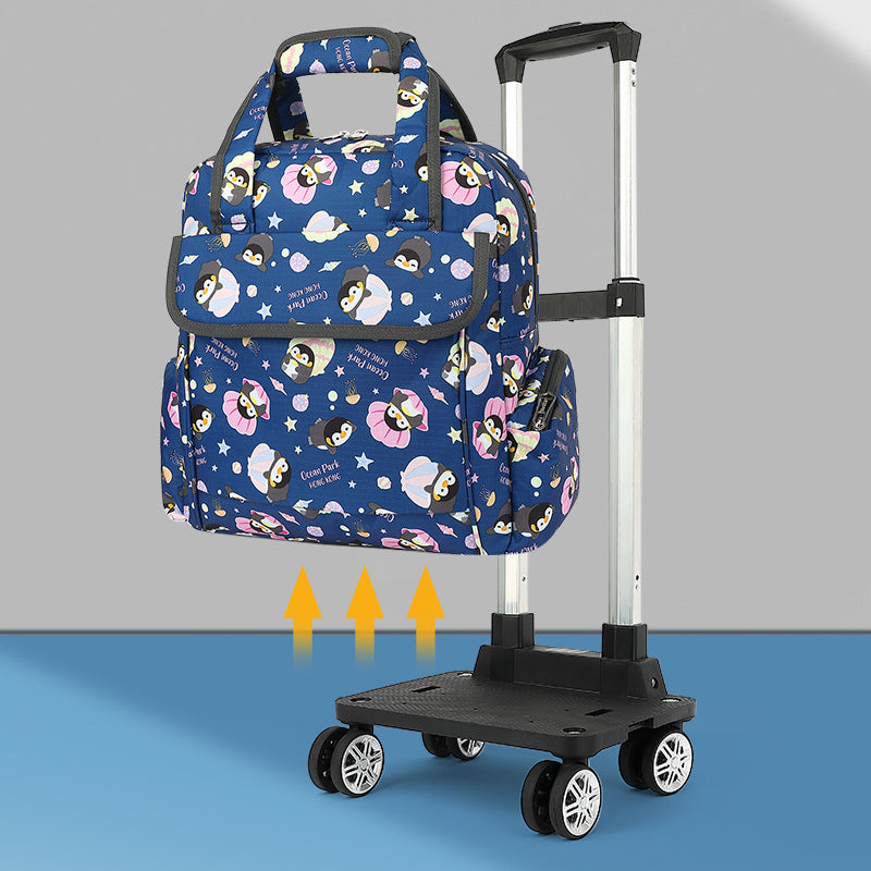 Trendy Foldable Mini Portable Boarding Cloth Travel Bags