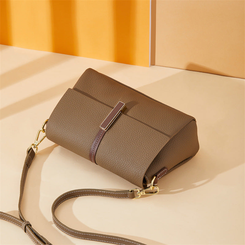 Women's High-grade Large Capacity Fashion First Layer Small Square Bags