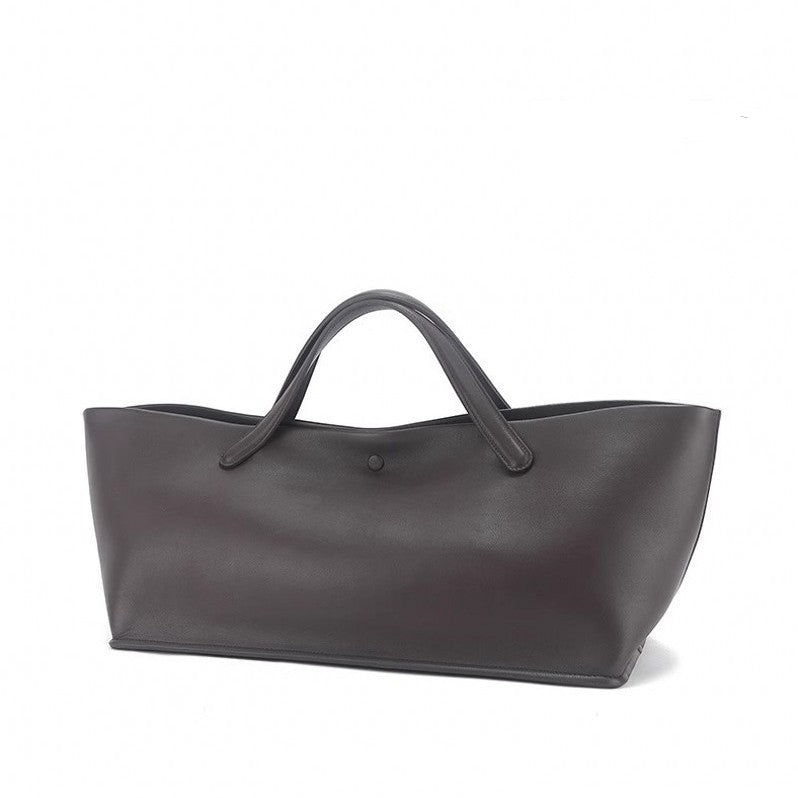 Women's Portable Simple Style Commuter High-grade Large Handbags