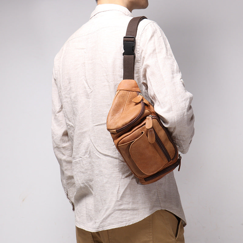 Women's & Men's & Leather Matte Top Layer Bags