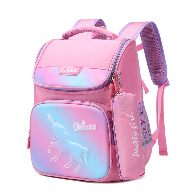 Children's Primary Gradient Grade Boys Decompression Spine Backpacks