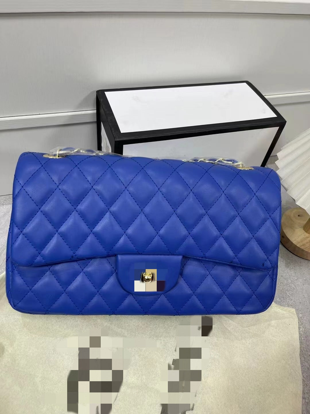 Women's High-grade Classic Style Sheepskin Pattern Rhombus Small Square Bags