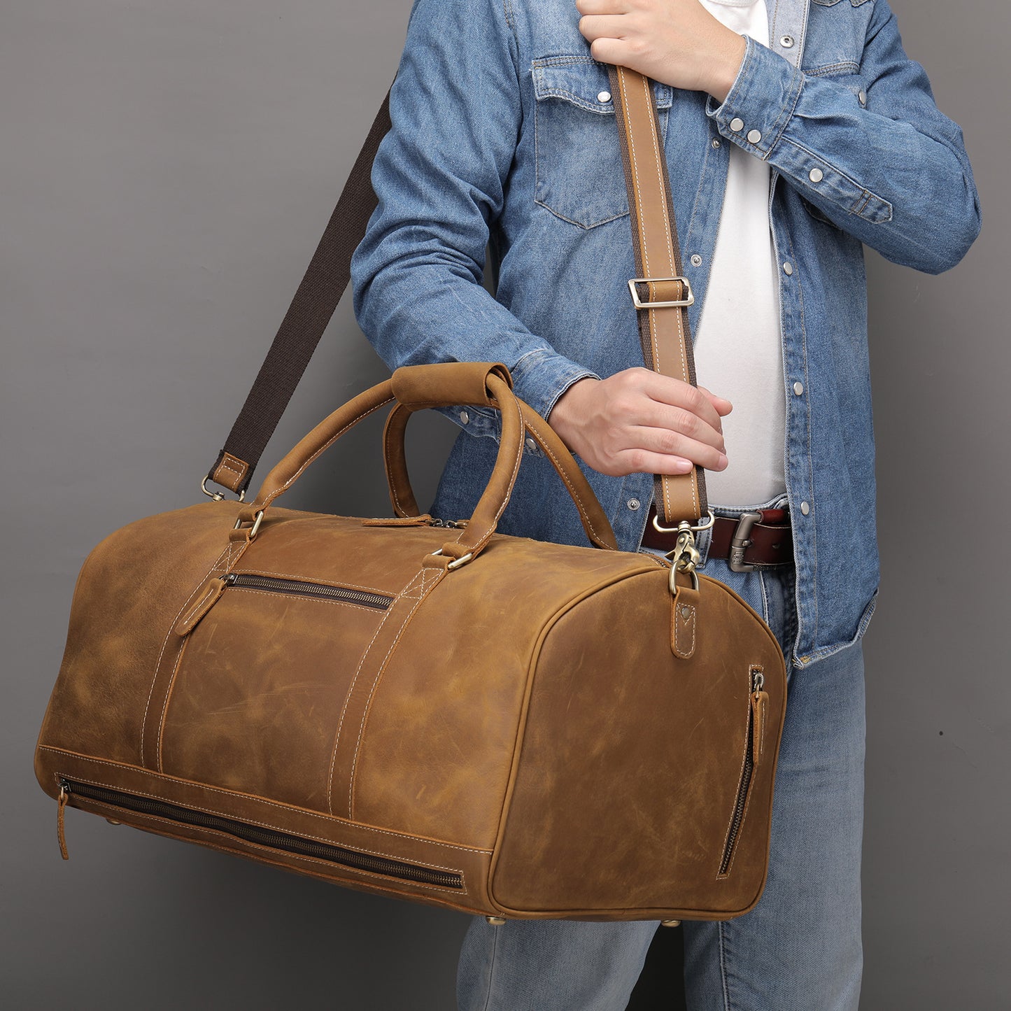 Men's Short Business Trip Portable Large Capacity Travel Bags