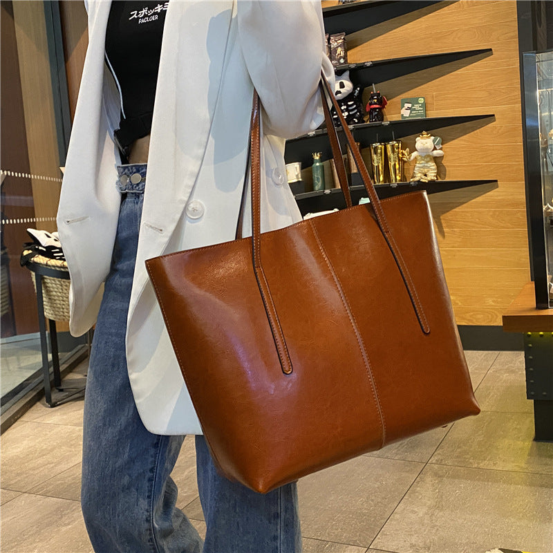 Women's For Business Commute Lightweight Fashion Oil Shoulder Bags