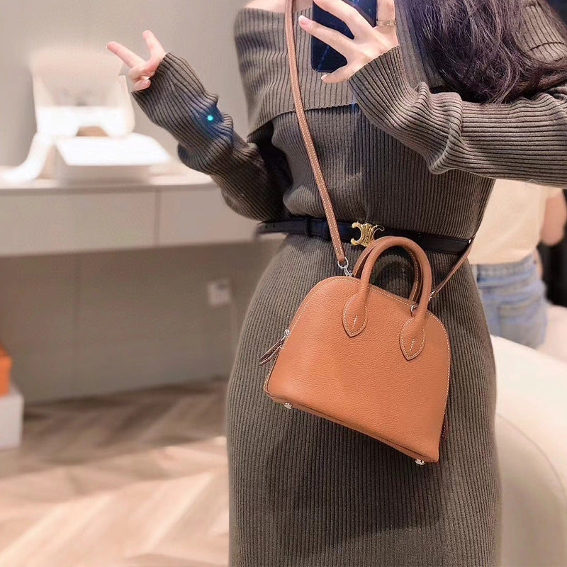 Wax Line Bowling Shell Top Layer Crossbody Bags