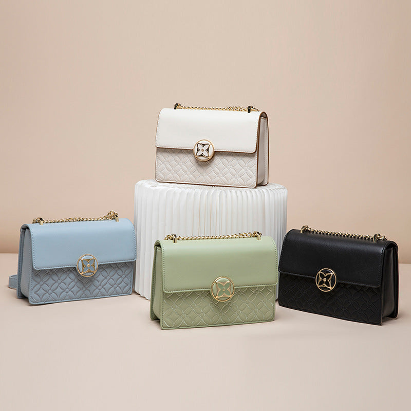 Women's Affordable Luxury Fashion Embroidery Chain Small Square Bags