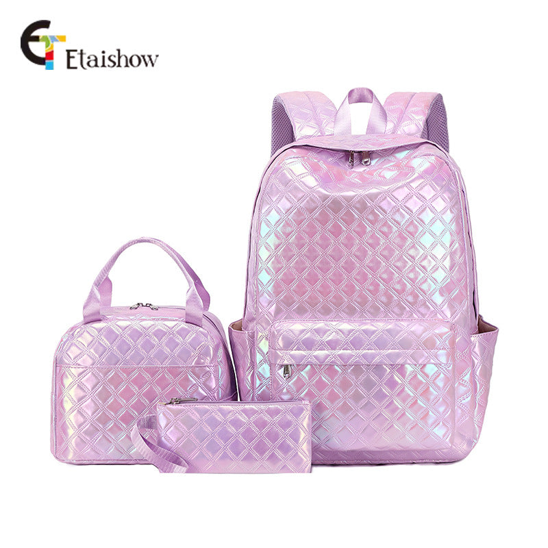 Primary Three-piece Waterproof Large Capacity Thermal Middle School Students' Schoolbags