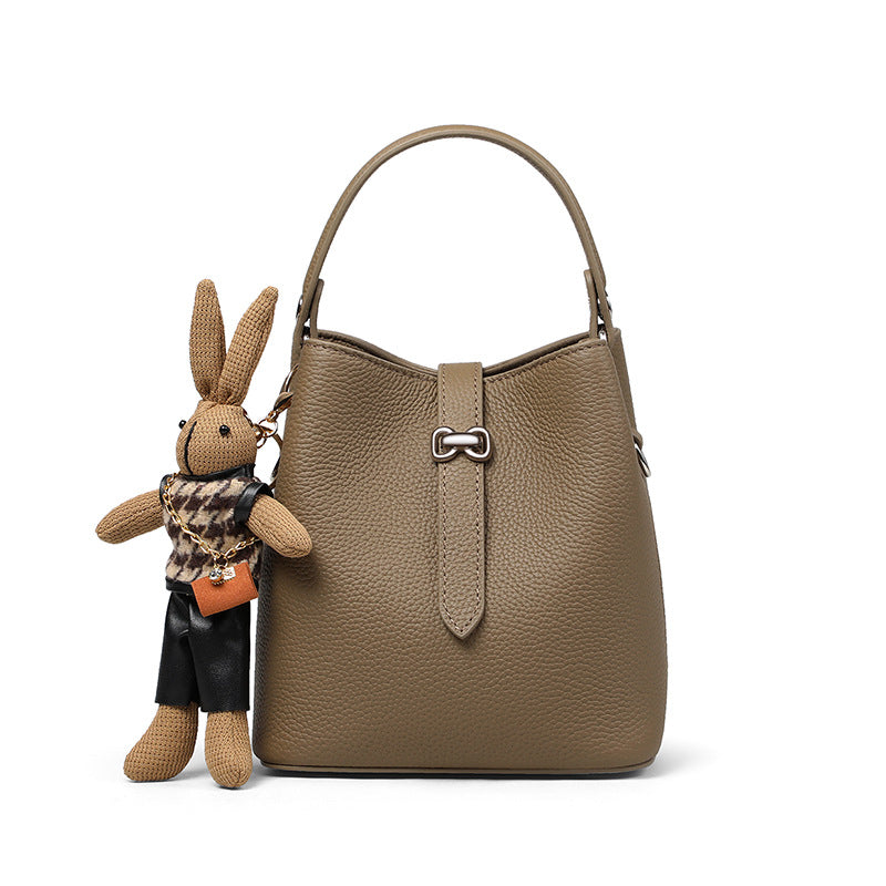 Women's Genuine Leather Light Luxury Portable Crossbody Bags