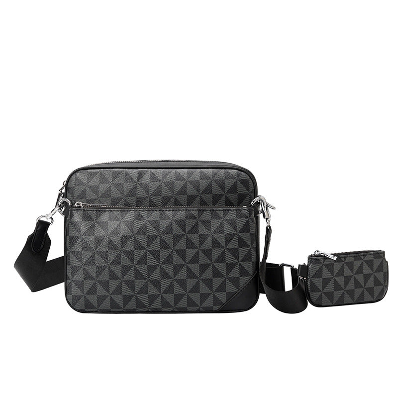 Men's Fashion Three-piece Set Mahjong Presbyopic Men's Shoulder Bags