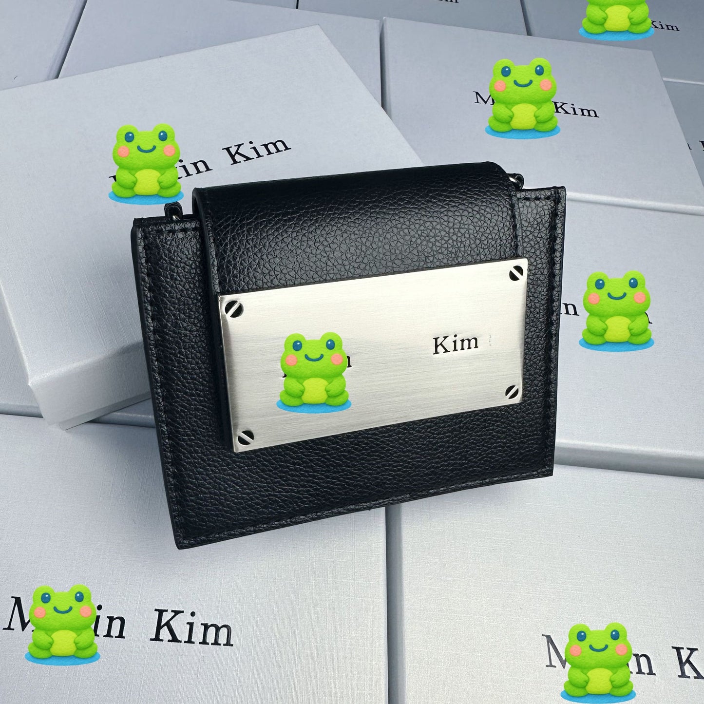 Women's Chain Genuine Leather Mini Waste Earphone Coin Purses