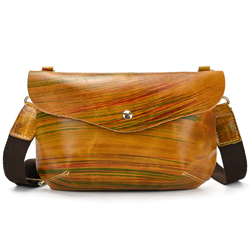 Women's & Men's Handmade Retro Crazy Horse Leather Genuine Men's Handbags