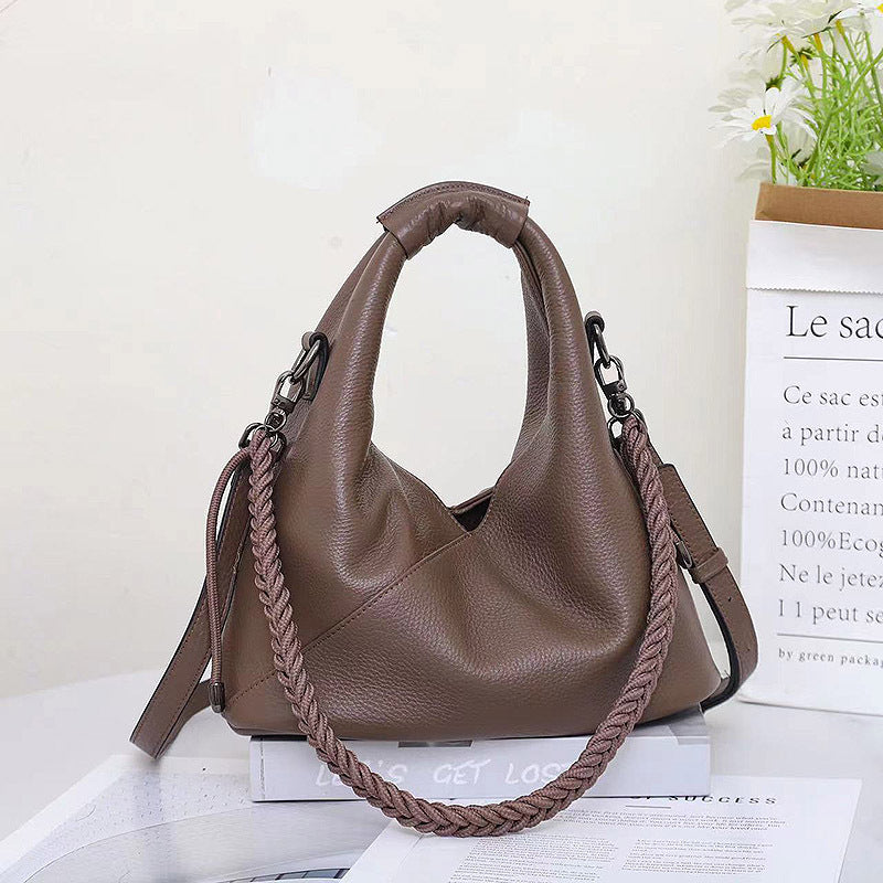 Women's First Layer Cowhide Underarm Fashion Authentic Armpit Bags
