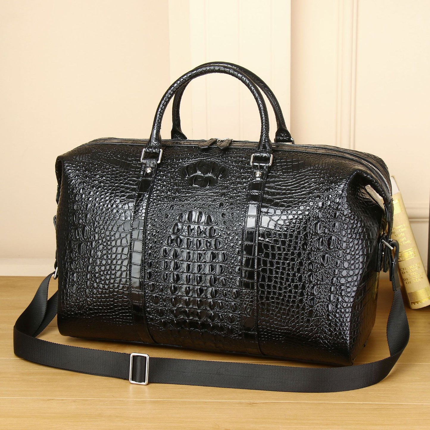 Men's Pattern Traveling Large Capacity Clutch Business Travel Bags