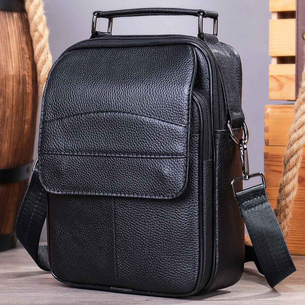 Men's Genuine Leather Mobile First Layer Cowhide Men's Messenger Bags