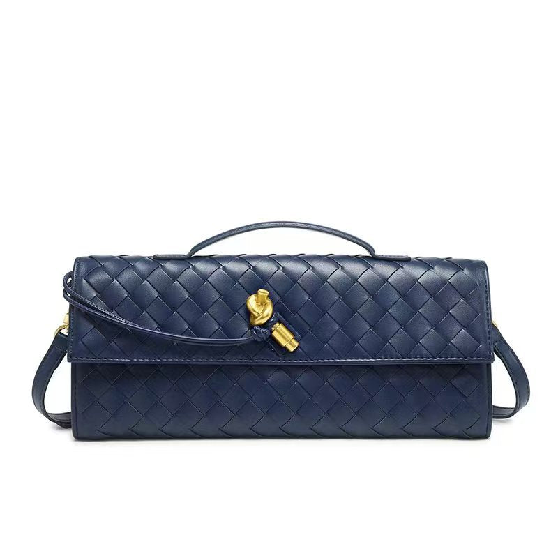 Elegant Woven Dinner Fashion Long Bolt Crossbody Bags