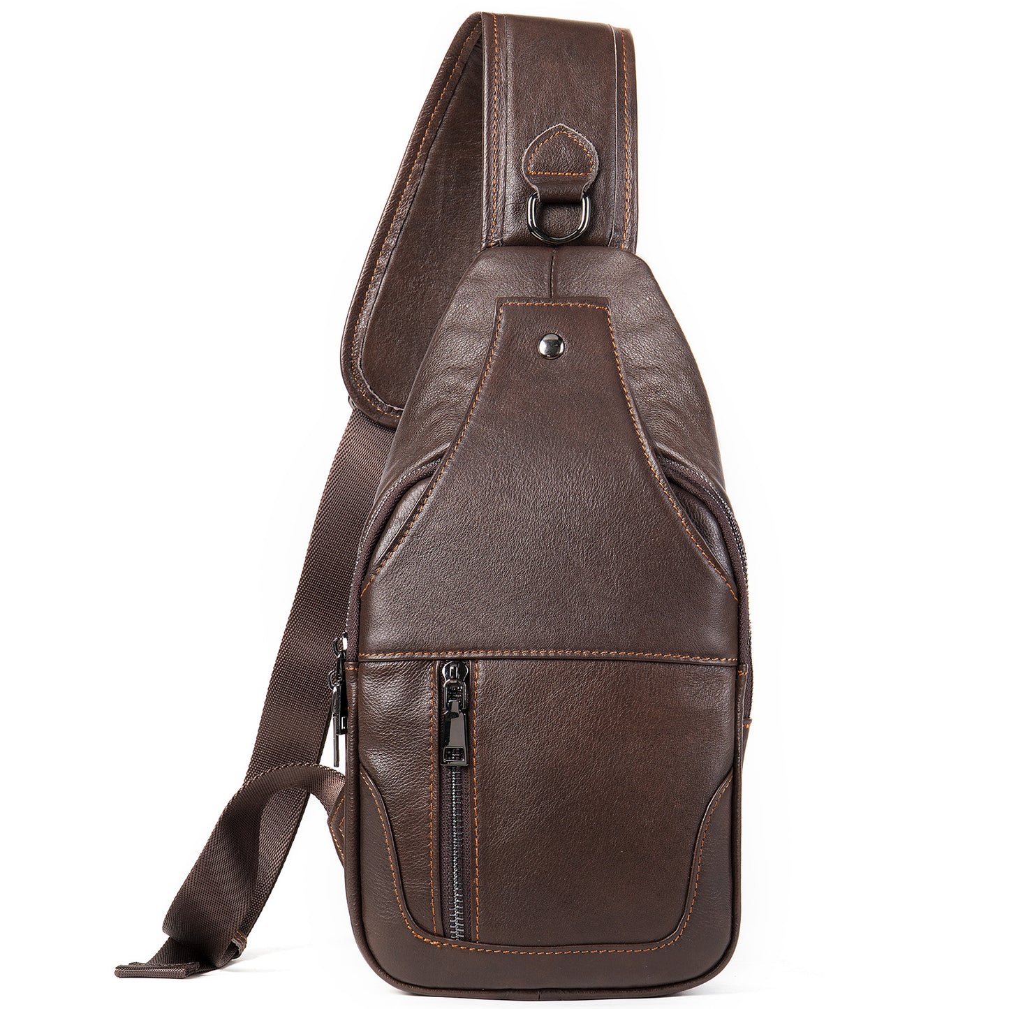Glamorous Men's Leather Fashion Top Layer Bags