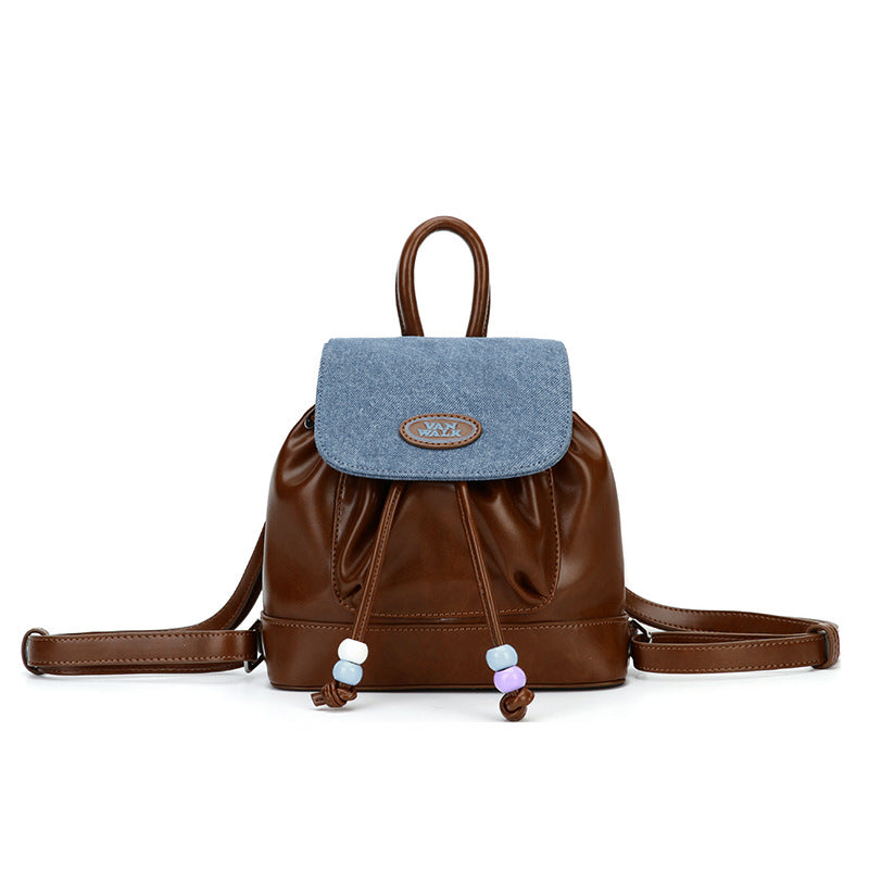 Spring Ranch Retro Cute Denim Niche Backpacks
