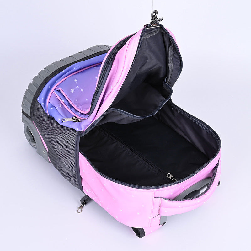 Charming Creative Printed Bull Stair Climbing Elementary School Students' Schoolbags