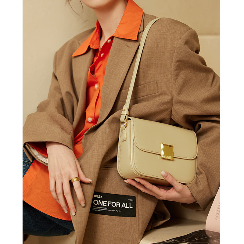 Women's High-grade Niche Genuine Leather Fashion Underarm Shoulder Bags
