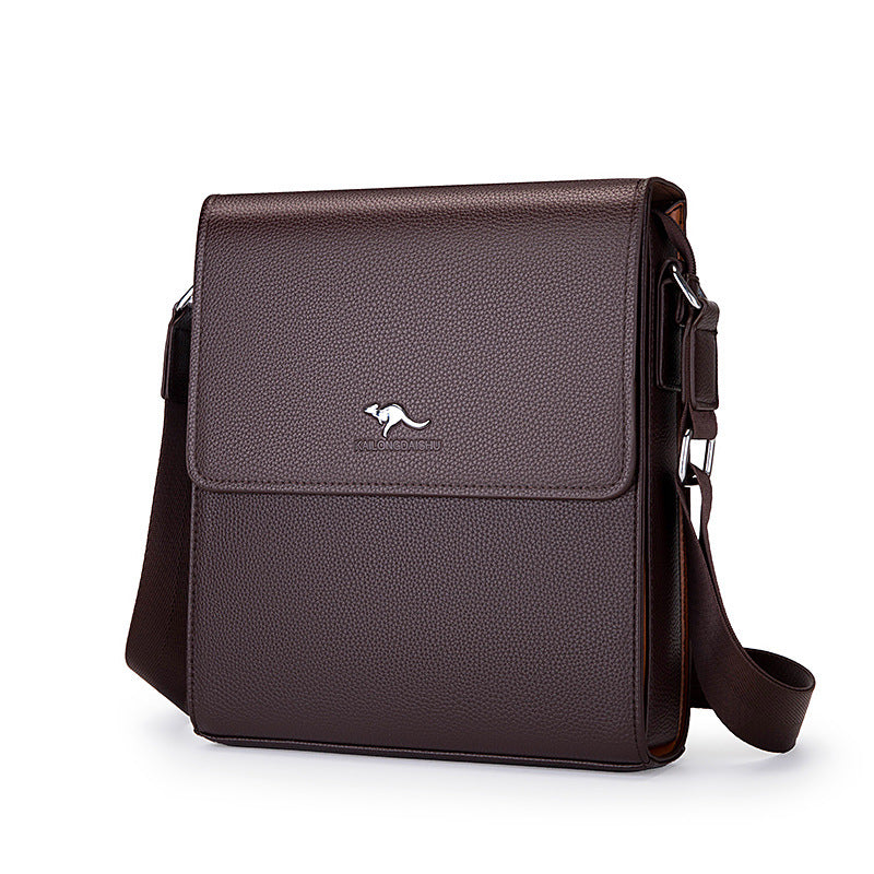 Men's Password Authentic Leather Tactile Feel Quality Men's Messenger Bags