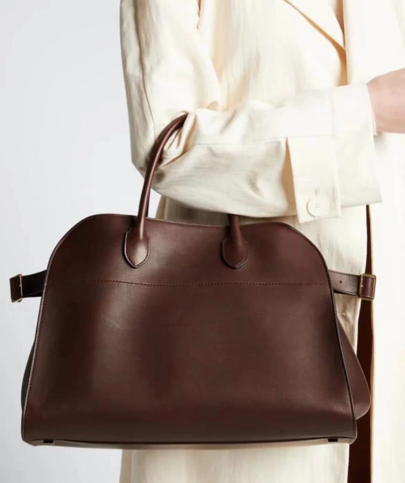 Cowhide Frosted Niche Large Capacity Color Bucket Bags