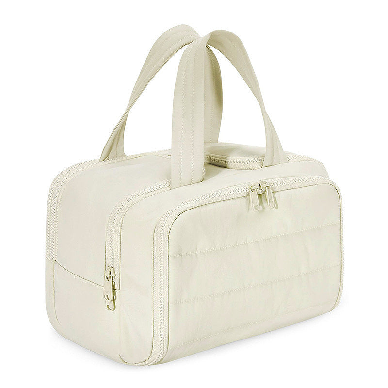Portable Toiletry Lightweight Wide Opening Fluffy Cosmetic Bags