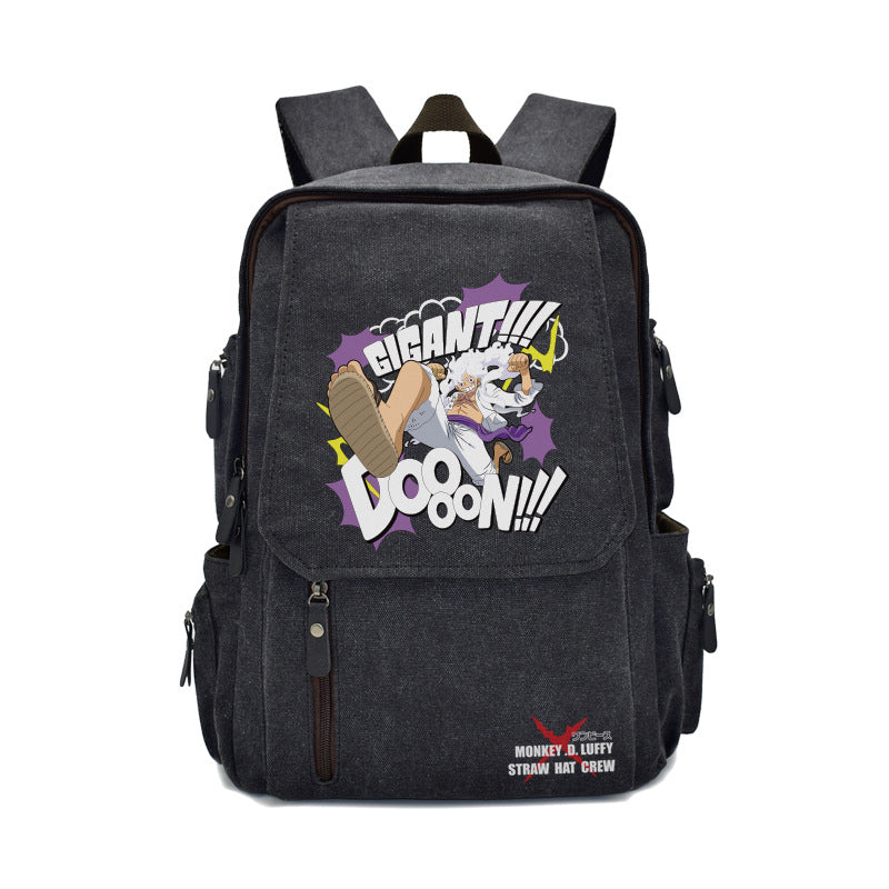 Fire Shadow Totoro One Piece Large Backpacks