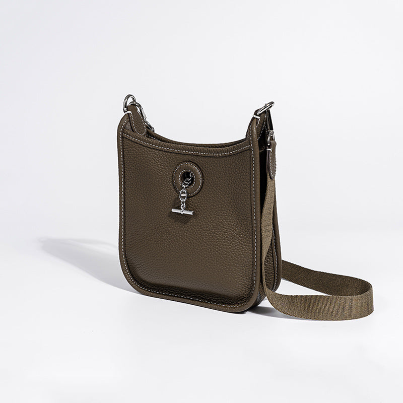 Vintage Korean Style Top Layer Cowhide Shoulder Bags