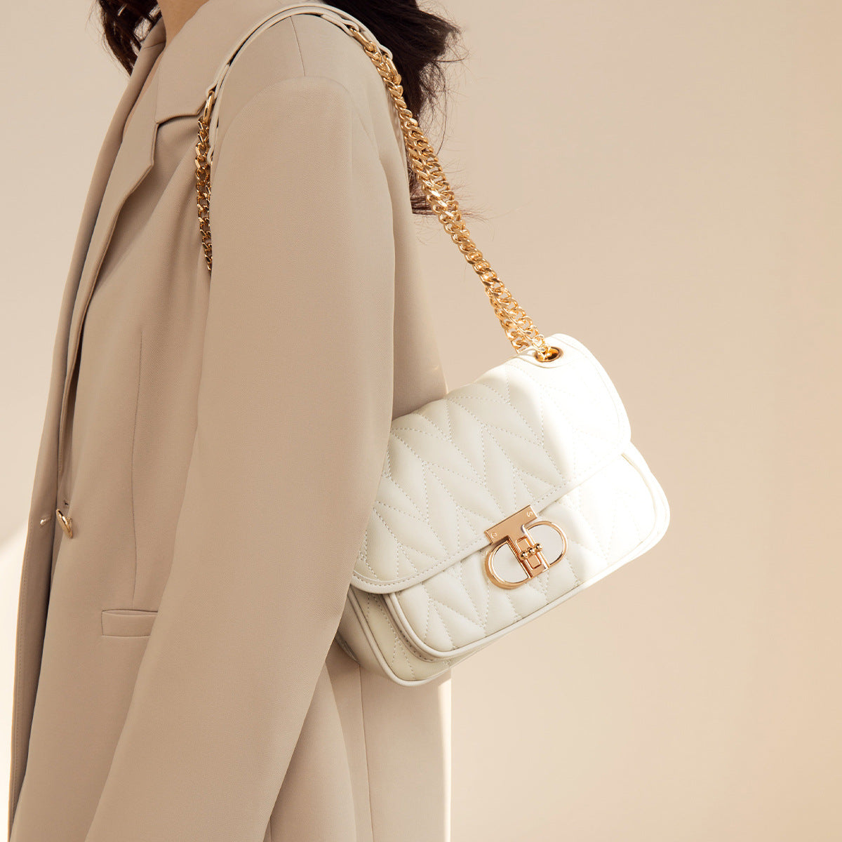 Women's Light Luxury Diamond Pattern Chain Advanced Crossbody Bags