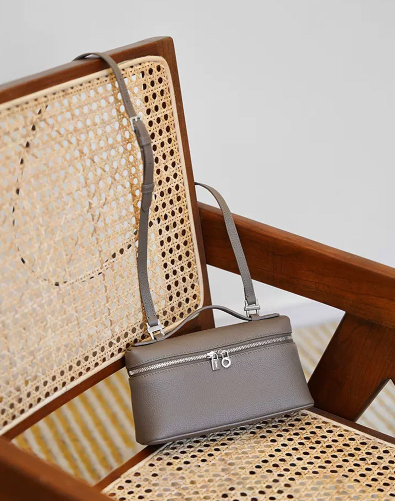 Women's Genuine Leather First Layer Cowhide Lunch Crossbody Bags