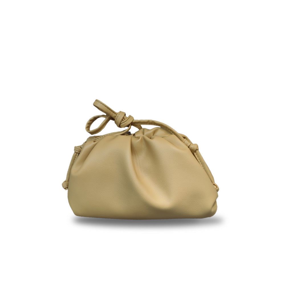 Women's Cloud Size Korean Style Pleated Clip Bags