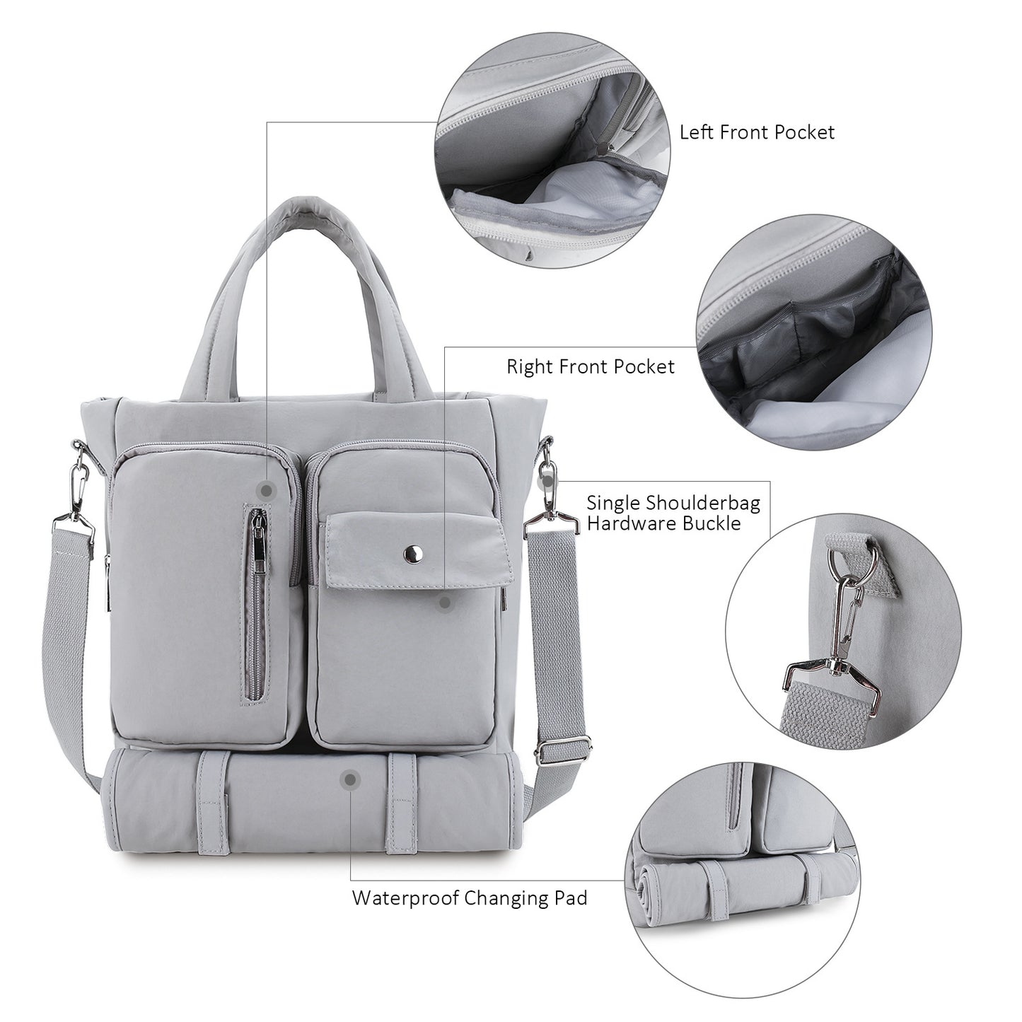 Mommy Portable Mother Waterproof Diaper Pad Bags