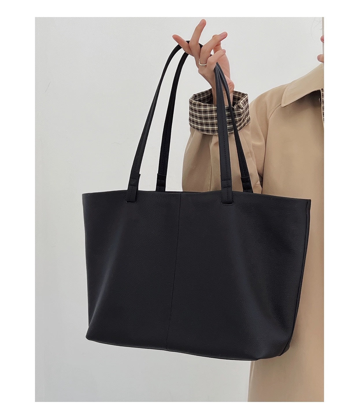 Women's Large First Layer Cowhide Capacity Commuter Tote Bags