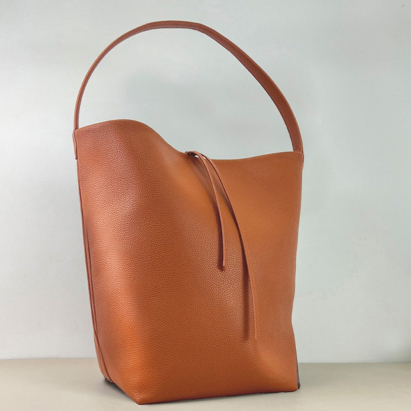 Large Capacity Underarm High Sense Light Bucket Bags