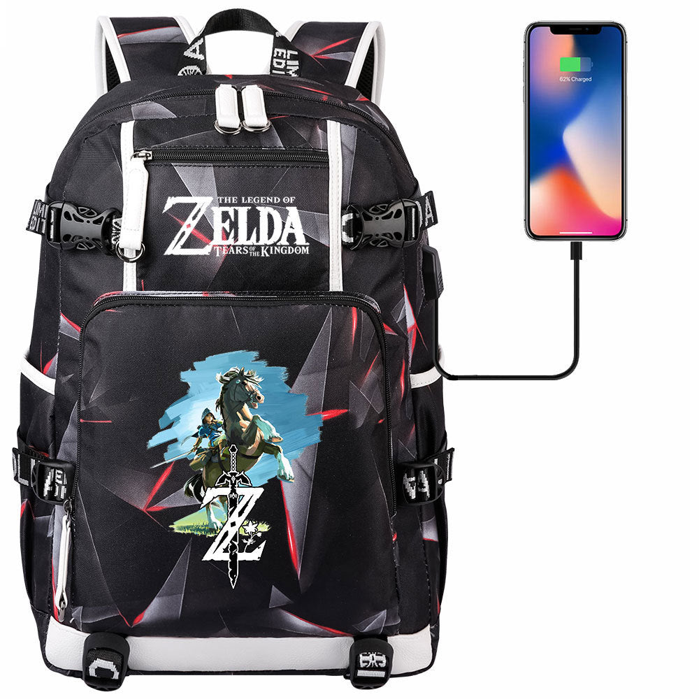 Women's & Men's Game Legend Of Zelda Printed Youth Backpacks