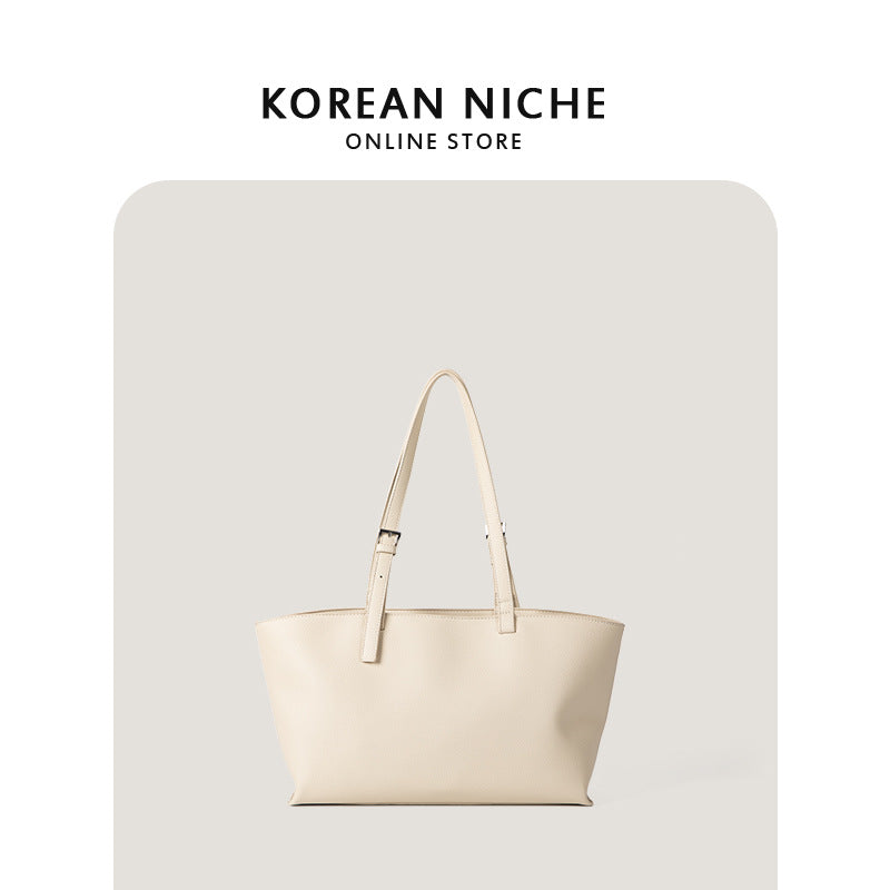 Women's Korean Niche Design Light Luxury Texture Tote Bags