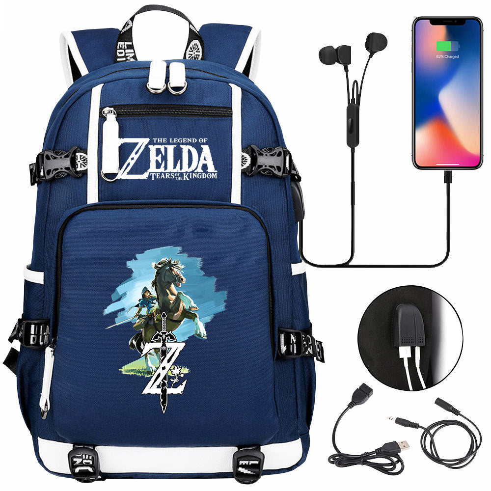 Women's & Men's Game Legend Of Zelda Printed Youth Backpacks