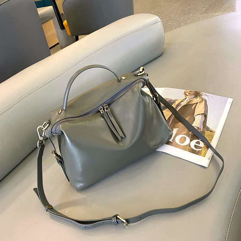 Women's Vegetable Tanning High-grade Simple Fashion Elegant Handbags