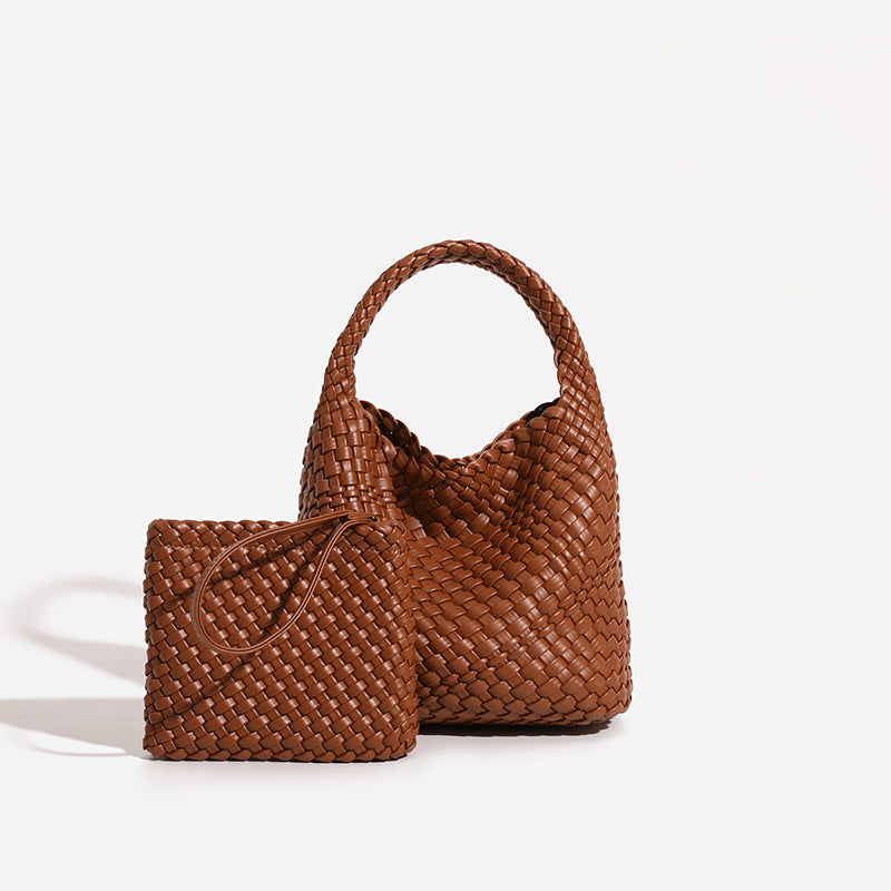 High Quality Texture Hand-woven Vegetable Basket Bucket Bags