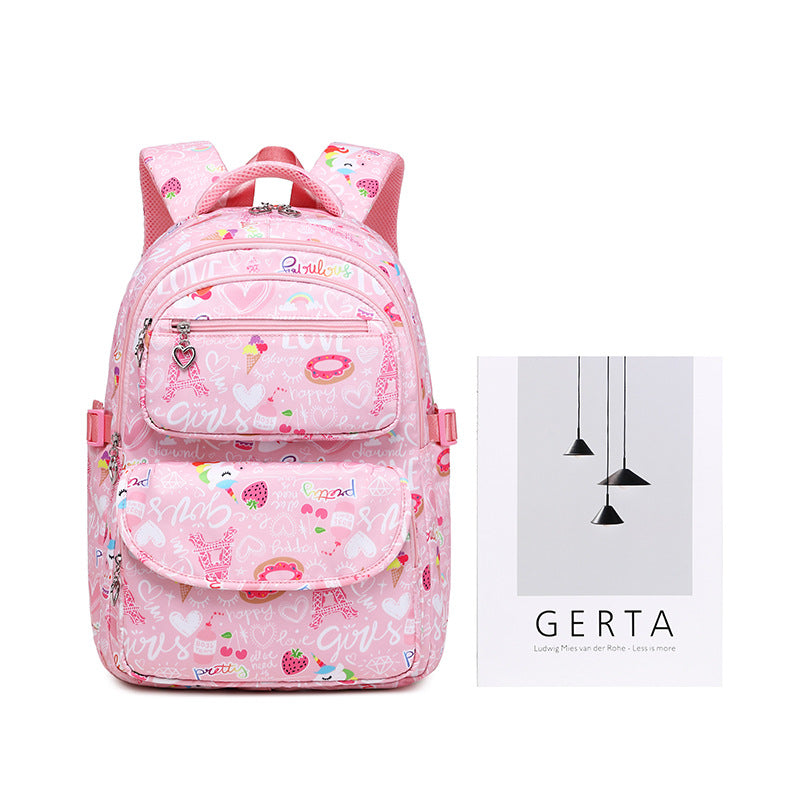 Comfortable Classy Cartoon Printing Primary Three-piece Elementary School Students' Schoolbags