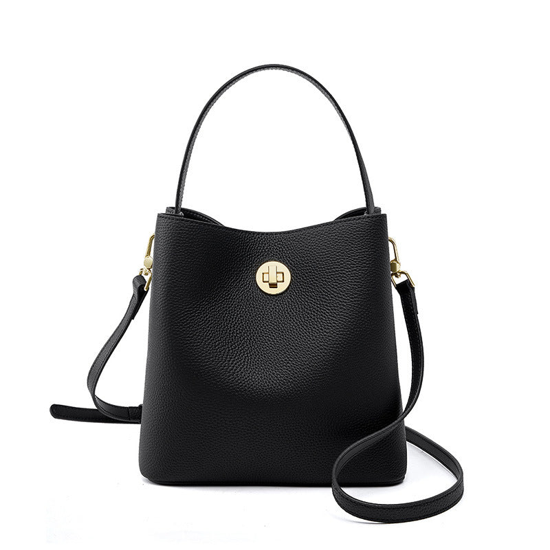 Pretty Women's Cool Stylish Genuine Leather Bucket Bags