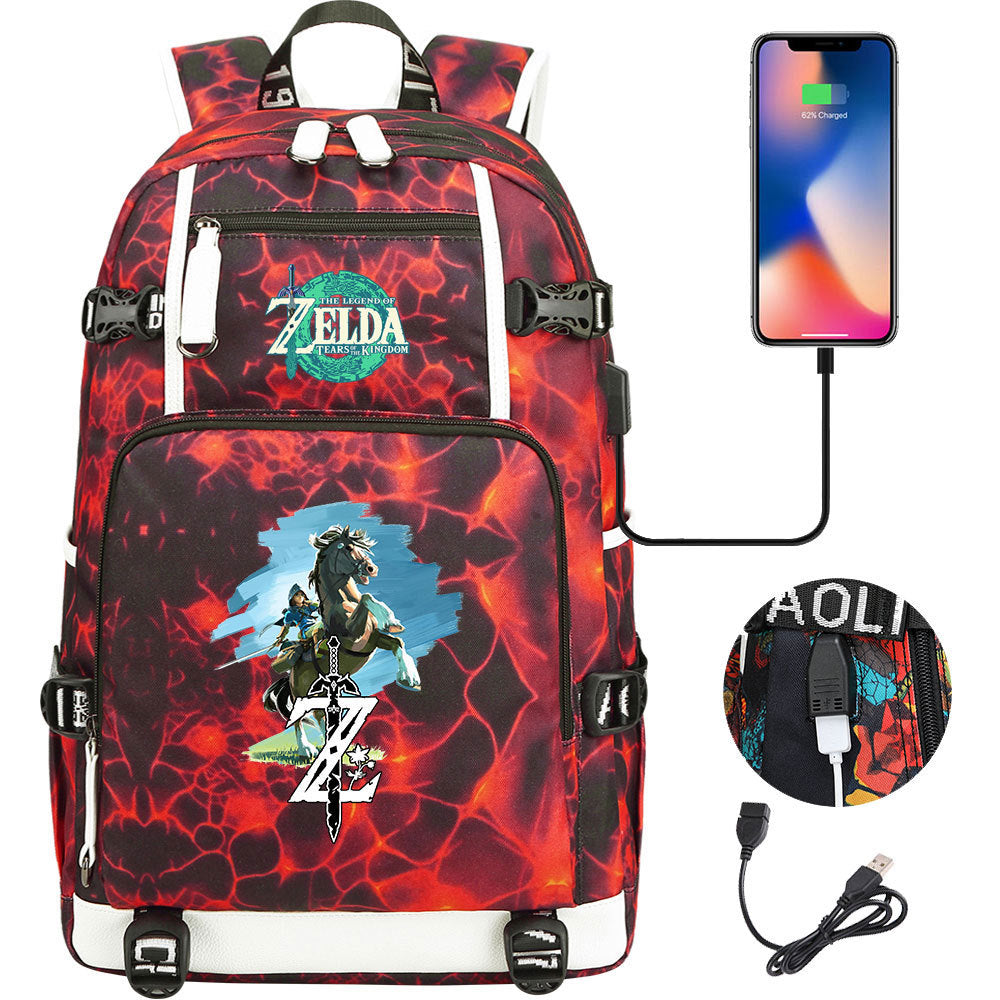 Women's & Men's Game Legend Of Zelda Printed Youth Backpacks