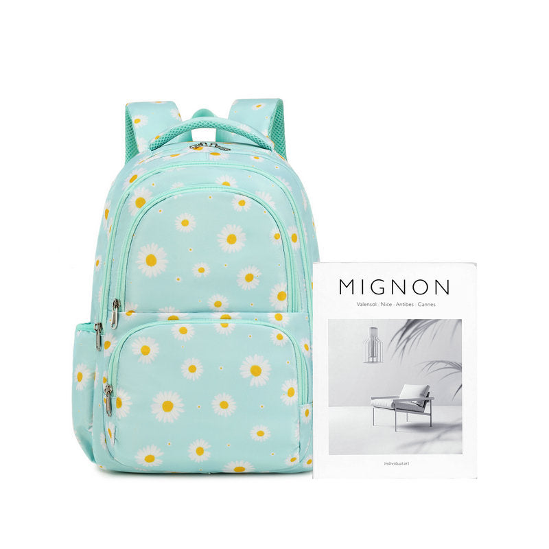 Grade Spine Protection Little Daisy Printed Elementary School Students' Schoolbags