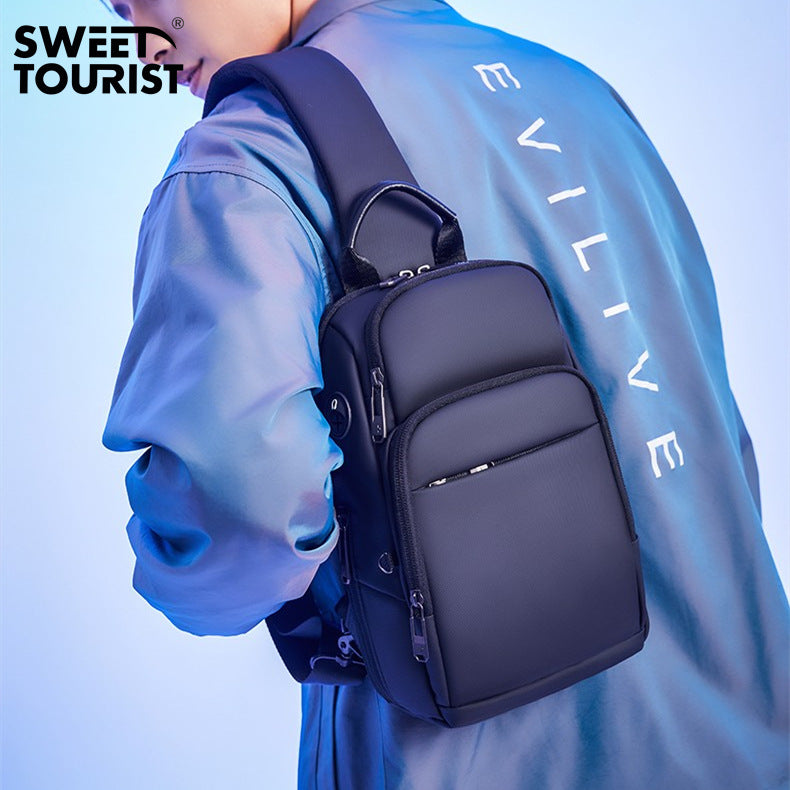 Women's & Men's & Large Capacity Oxford Cloth Waterproof Men's Chest Bags