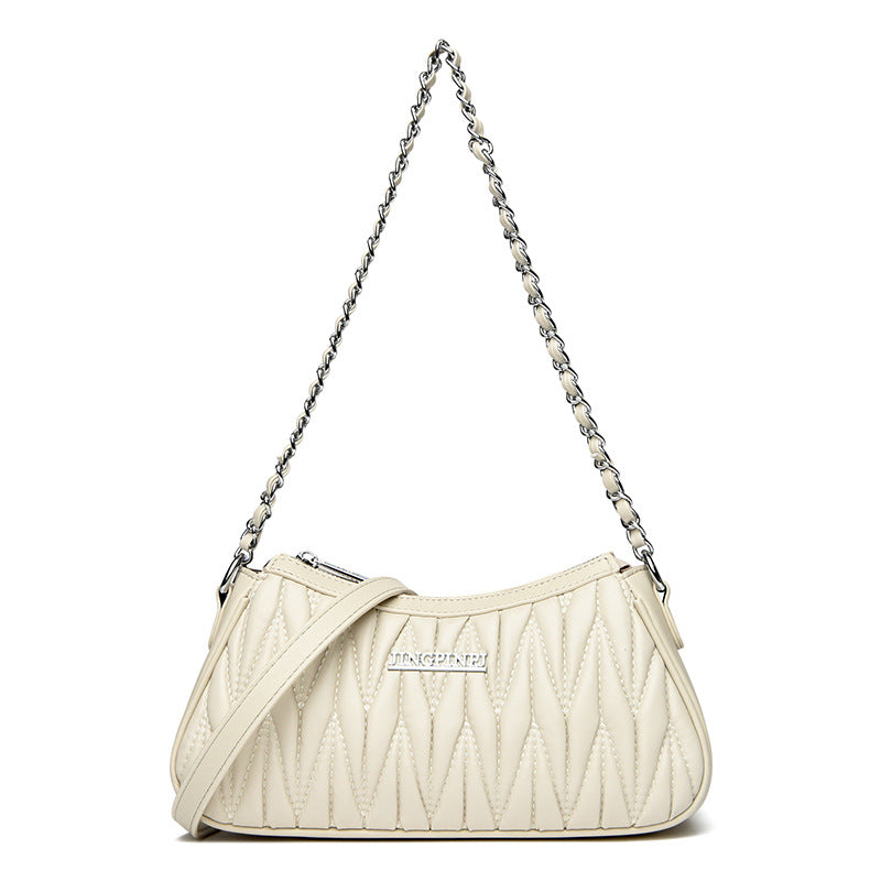 Sheepskin High-grade French Stick Dumpling Niche Small Square Bags